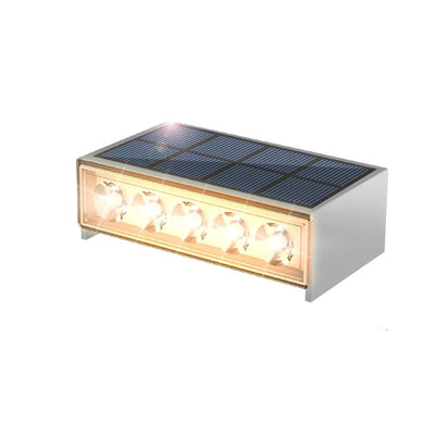 Lampe Solaire Escalier Extérieur IP65 pour Clôture et Terrasse