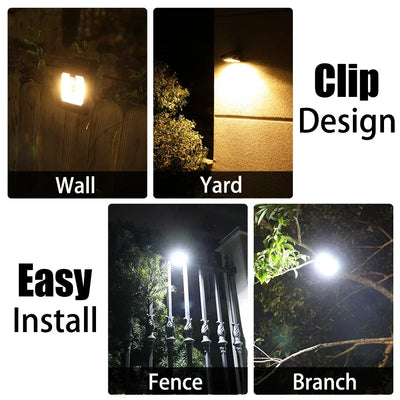 Lampe Solaire à Clipser 45 LED Détecteur de Mouvement