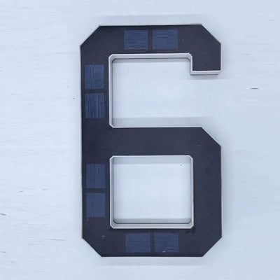 Numéro de Maison Solaire LED Rétroéclairé 12 cm Étanche