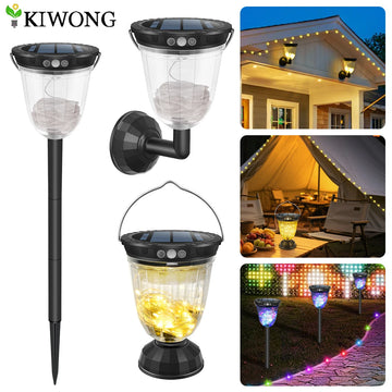 Guirlande Solaire 10M LED 10 Modes IP65 Étanche Jardin Patio