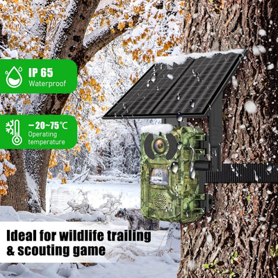 Caméra Solaire 4G de Chasse Vision Nocturne