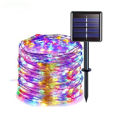Guirlande Solaire LED Scintillante Étanche de 6 à 33 m