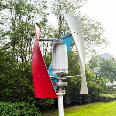 Éolienne Verticale 10 kW 12V 24V 48V Démarrage Basse Vitesse