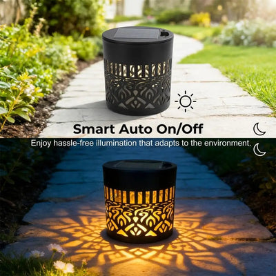 Lampe Solaire Décorative Extérieur Projection Diamant Murale