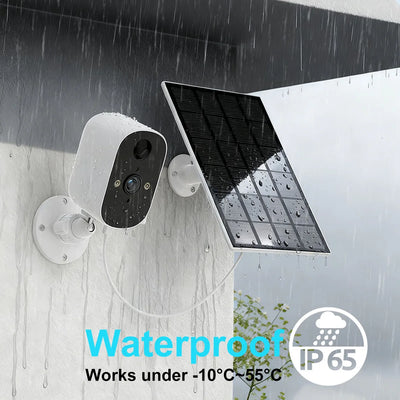Caméra Solaire WiFi 1080P Détection IA et Vision Nocturne