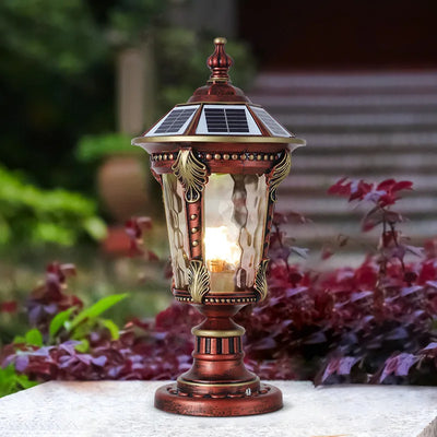 Lampe Solaire de Pilier et Poteau Extérieure
