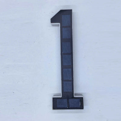 Numéro de Maison Solaire LED Rétroéclairé 12 cm Étanche