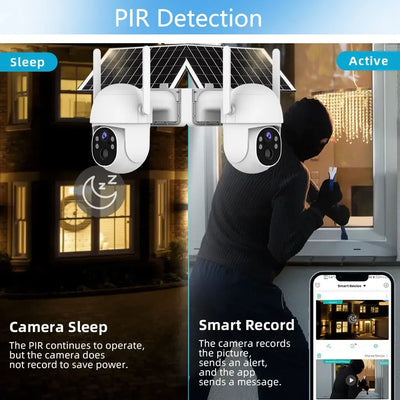 Caméra Solaire 4G PTZ Audio Bidirectionnel