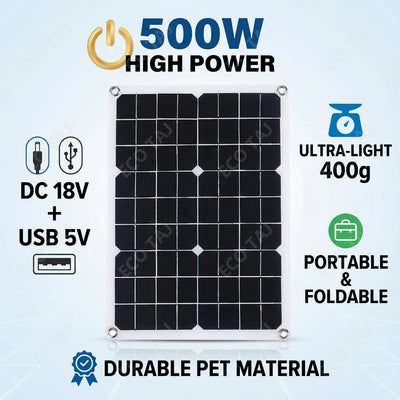 Kit Solaire Complet 6000W Panneaux 2x500W Onduleur