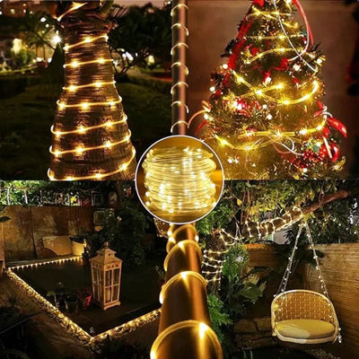 Guirlande Solaire Extérieur Tube Lumineux 32 m 300 LED
