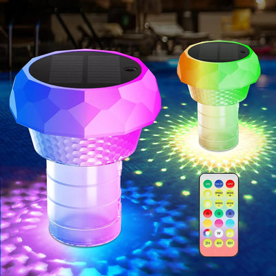 Lampe Solaire Flottante de Piscine LED Étanche