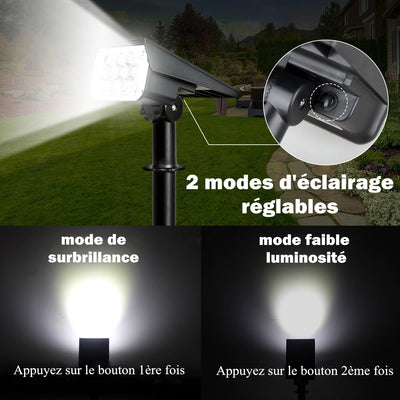 Projecteur Solaire Réglable IP65 Applique Murale Jardin