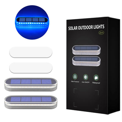 Lumière Solaire de Marche 30 LED Adhésive, Étanche – 2 à 6 Pièces