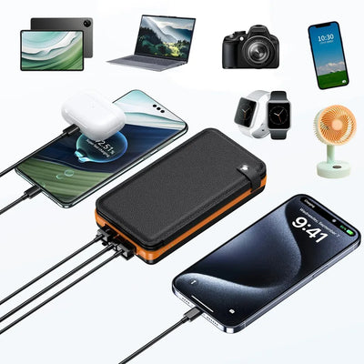 Power Bank Solaire Pliable 50000mAh 4 Panneaux