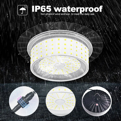 Plafonnier Solaire Hangar et Garage 244 LED avec Télécommande et Câble 5M