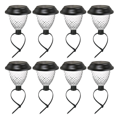 Lot de 8 Lampes Solaires de Piscine et Clôture IP65