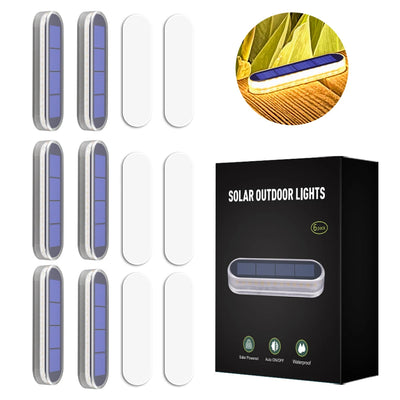 Lumière Solaire de Marche 30 LED Adhésive, Étanche – 2 à 6 Pièces