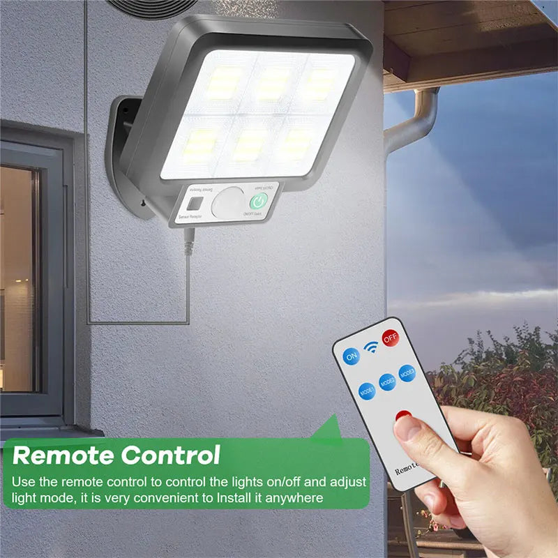Applique solaire LED fendue avec capteur de mouvement