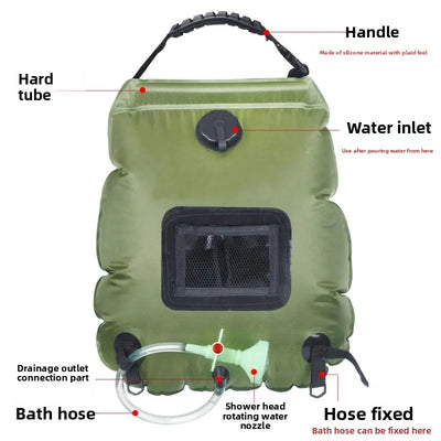 Sac de Douche Solaire 20 L avec Thermomètre