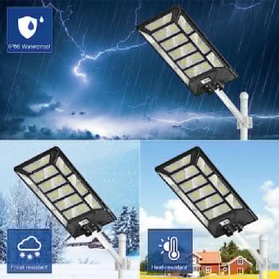 Lampe Solaire de Rue Extérieure Puissante avec Télécommande
