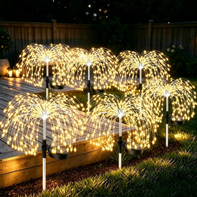 Guirlande Solaire Feux d'Artifice LED Noël et Halloween