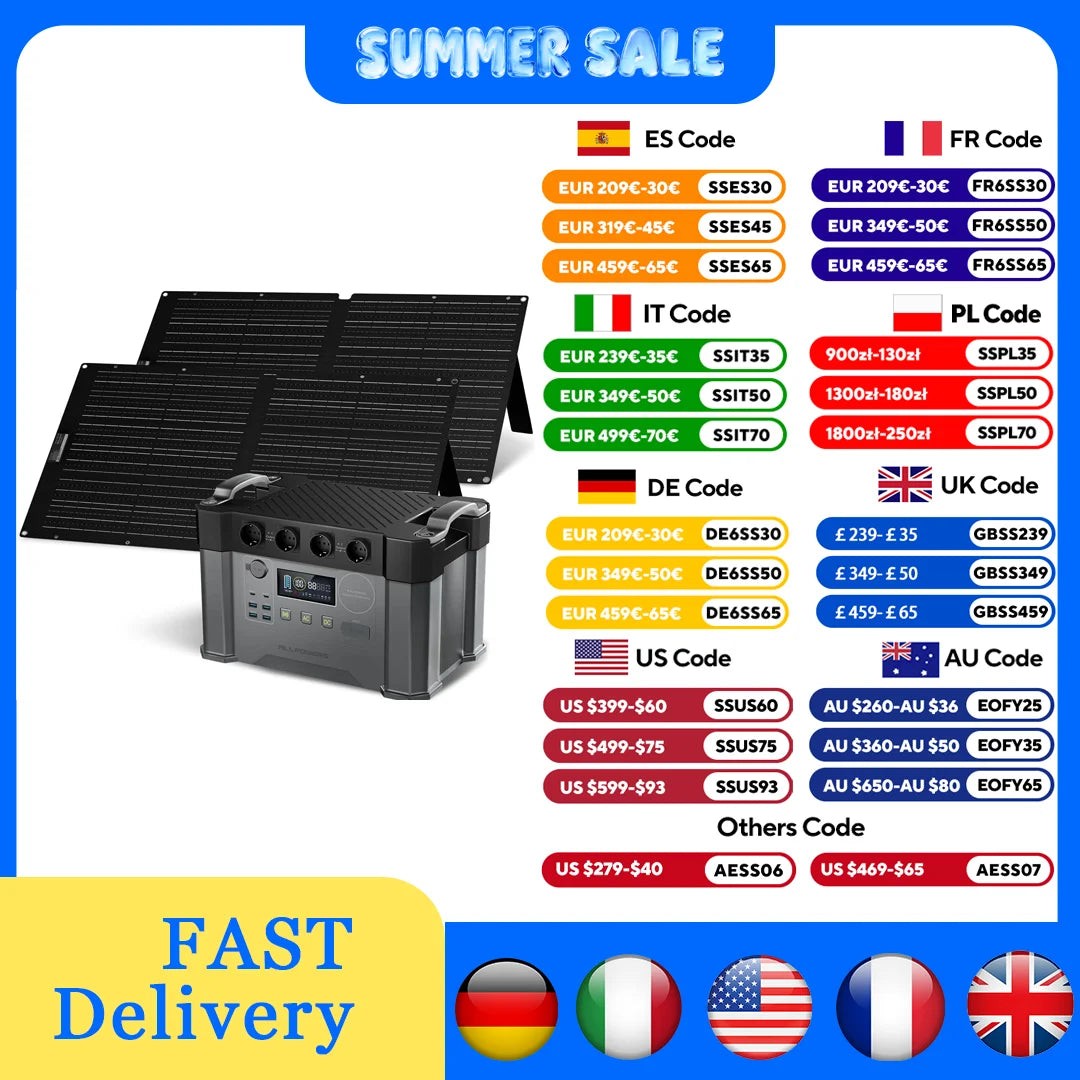 Générateur Solaire 2400W avec Panneaux Solaires