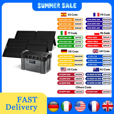 Générateur Solaire 2400W avec Panneaux Solaires