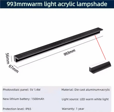 Applique Solaire Murale Extérieure 62 LED - vue 8