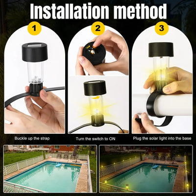 Lampe Solaire de Piscine LED Flottante
