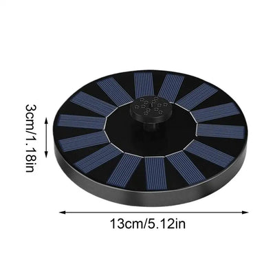 Fontaine Solaire Flottante 13 à 18 cm pour Cascade de Bassin