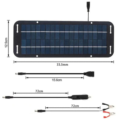 Chargeur Solaire 12V de Batterie Voiture Bateau