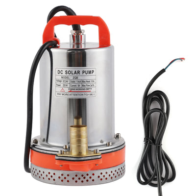 Pompe Solaire Submersible Piscine 12V 180W et 24V 220W