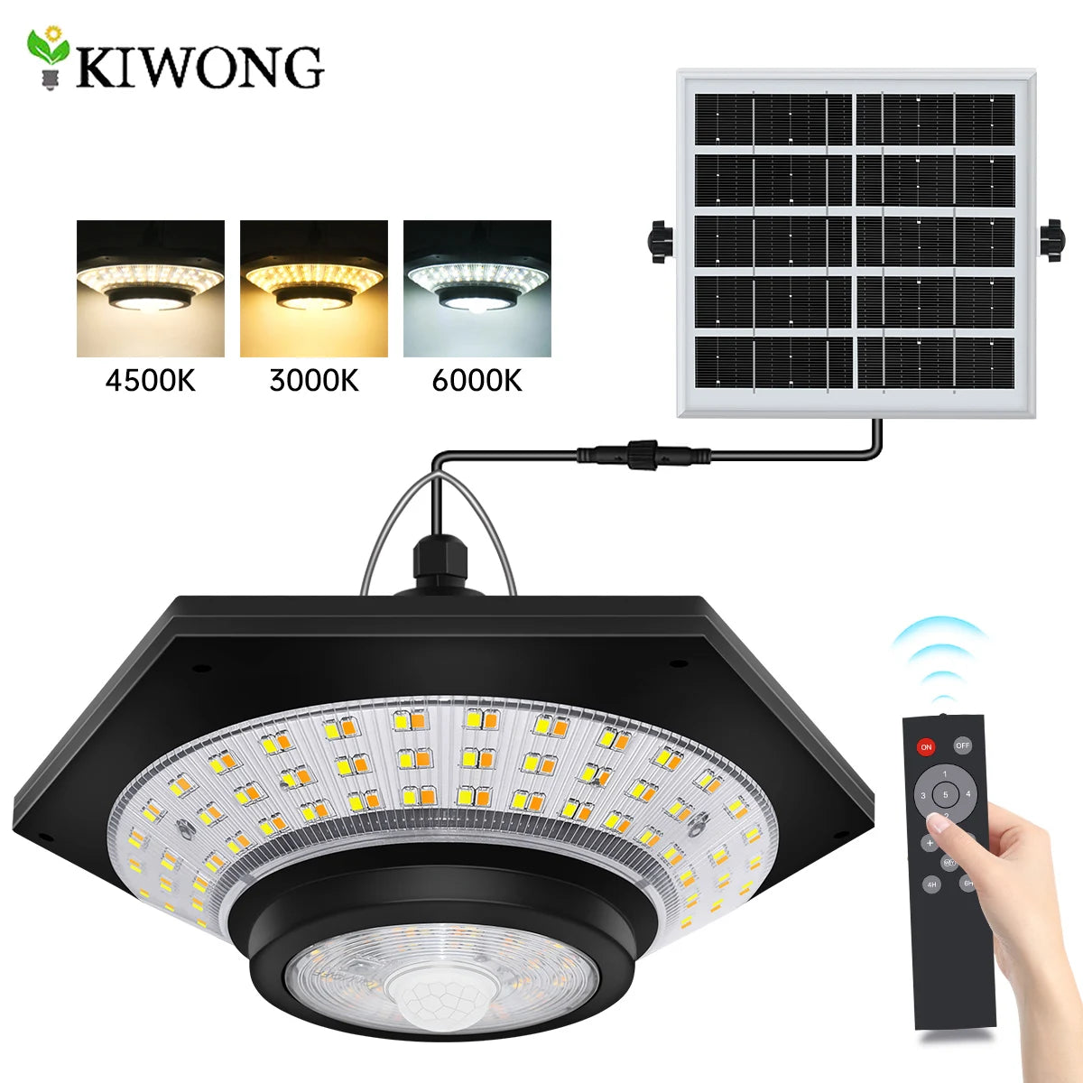 Lampe Suspendue Solaire 180 LED Détecteur Mouvement