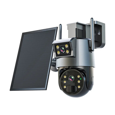 Caméra Solaire Dôme PTZ WiFi 4G 4MP Détection IA