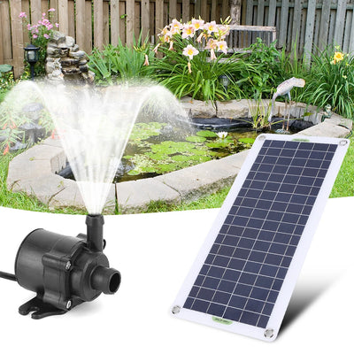 Kit Fontaine Solaire 30 W à Stockage d'Énergie pour Bassin