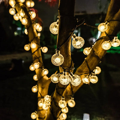 Guirlande Solaire Boules à Bulles Étanche Noël et Terrasse