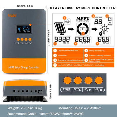 Régulateur de Charge Solaire MPPT 60A Plus - vue 3