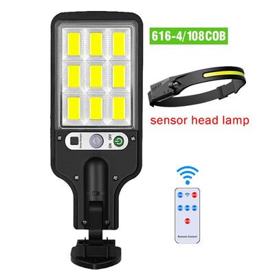 Lampe Solaire Extérieure Puissante avec Détecteur de Mouvement 4 Modes IP65
