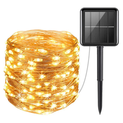Guirlande Solaire LED Scintillante Étanche de 6 à 33 m