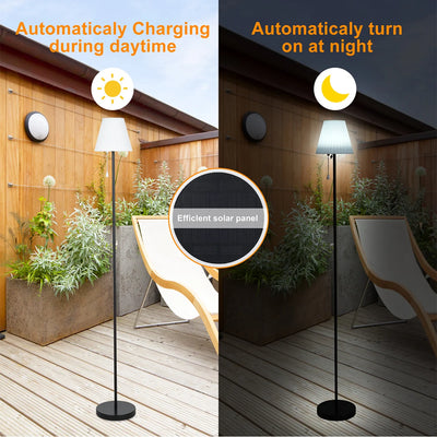 Lampadaire Solaire Extérieur Sans Fil avec Capteur de Lumière