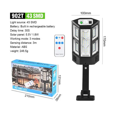 Projecteur Solaire LED Détecteur de Mouvement