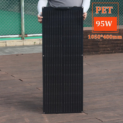 Panneau Solaire Flexible 12V ETFE et PET 95W à 400W