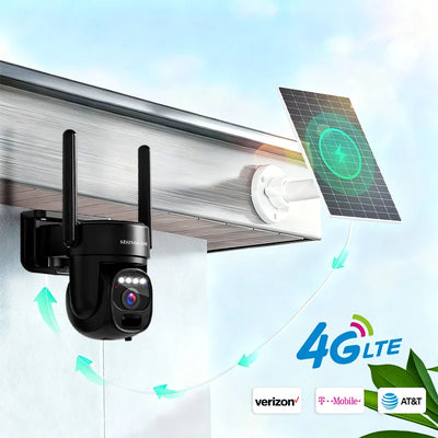 Caméra Solaire 4G Détection Humaine Vision Nocturne - vue 3