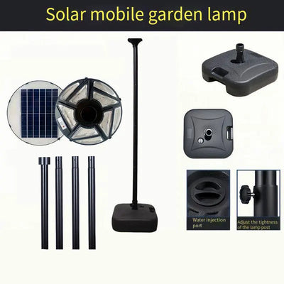 Lampadaire Solaire Détecteur de Mouvement Extérieur