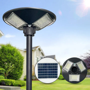 Lampadaire Solaire UFO 300W Détecteur de Mouvement