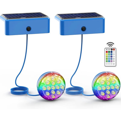 Lampe Solaire Flottante de Piscine LED 16 Couleurs Télécommande