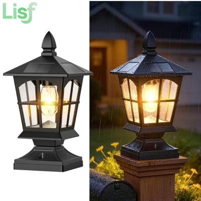 Lampe Solaire Extérieur pour Pilier de Portail et Poteau