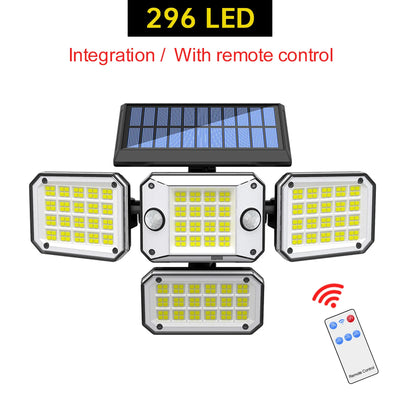 Projecteur Solaire 20W 122 LED Tête Réglable IP65 Extérieur