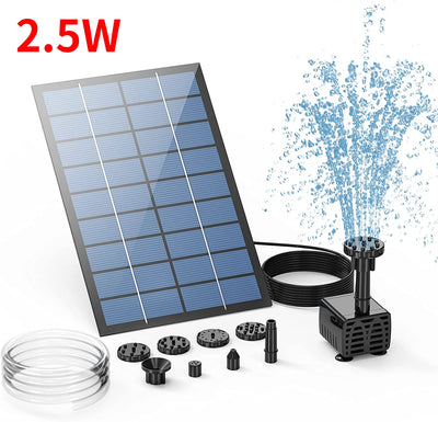 Fontaine Solaire 2,5W 6 Buses Conception Divisée