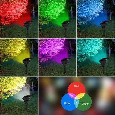 Projecteur Solaire RGB Arbre Couleur Changeante Jardin